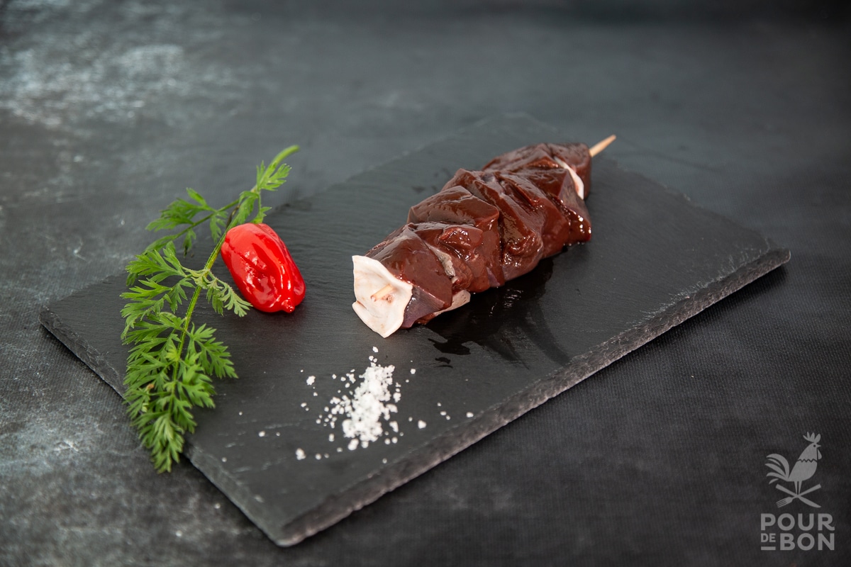 Brochettes de foie de génisse marinées, cuisson au barbecue - Nature Viande