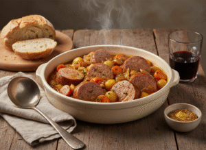 Recette andouilles de porc mijotées