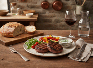 Recette galettes de bœuf bio grillées