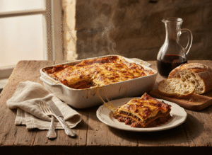 Lasagnes maison à la chair de veau fondante
